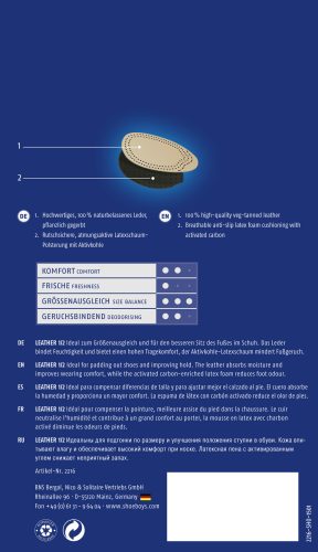 Shoeboy's Klasszikus bőr féltalpbetét (1 pár)