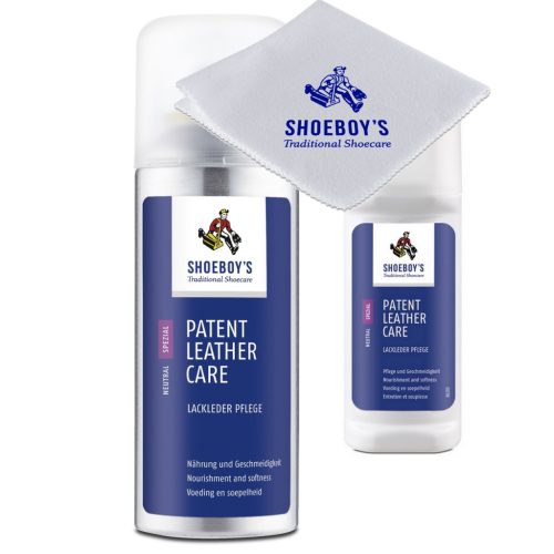 SHOEBOY'S PATENT LEATHER MULTI CARE SET - LAKKBŐR ÁPOLÓ CSOMAG AJÁNDÉK POLÍROZÓ KENDŐVEL